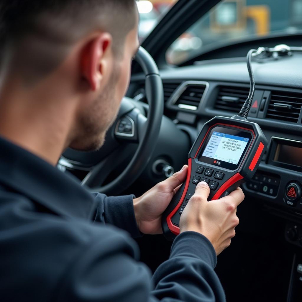 Dealer Scanner in Action at a Car Wash