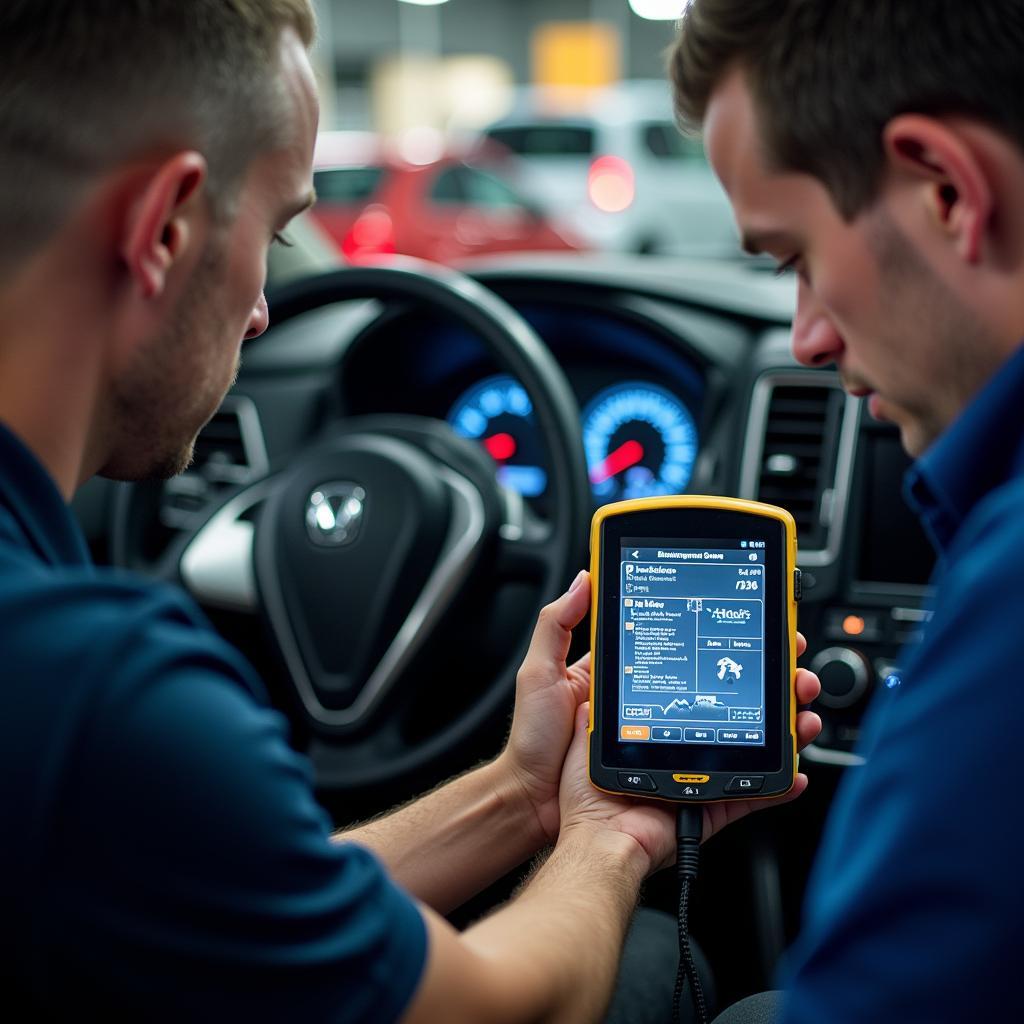 Dealer Scanner in Action at Vegas Car Show