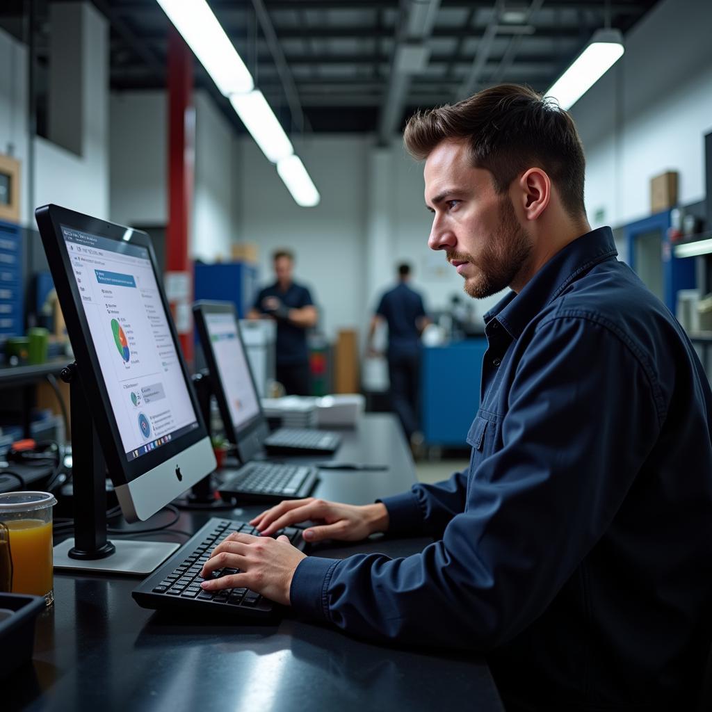 Dealer Scanner in a Quiet Workspace