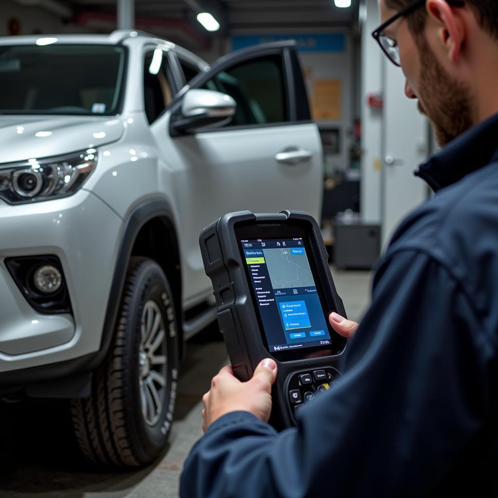 Using a Dealer Scanner for SUV Inspection