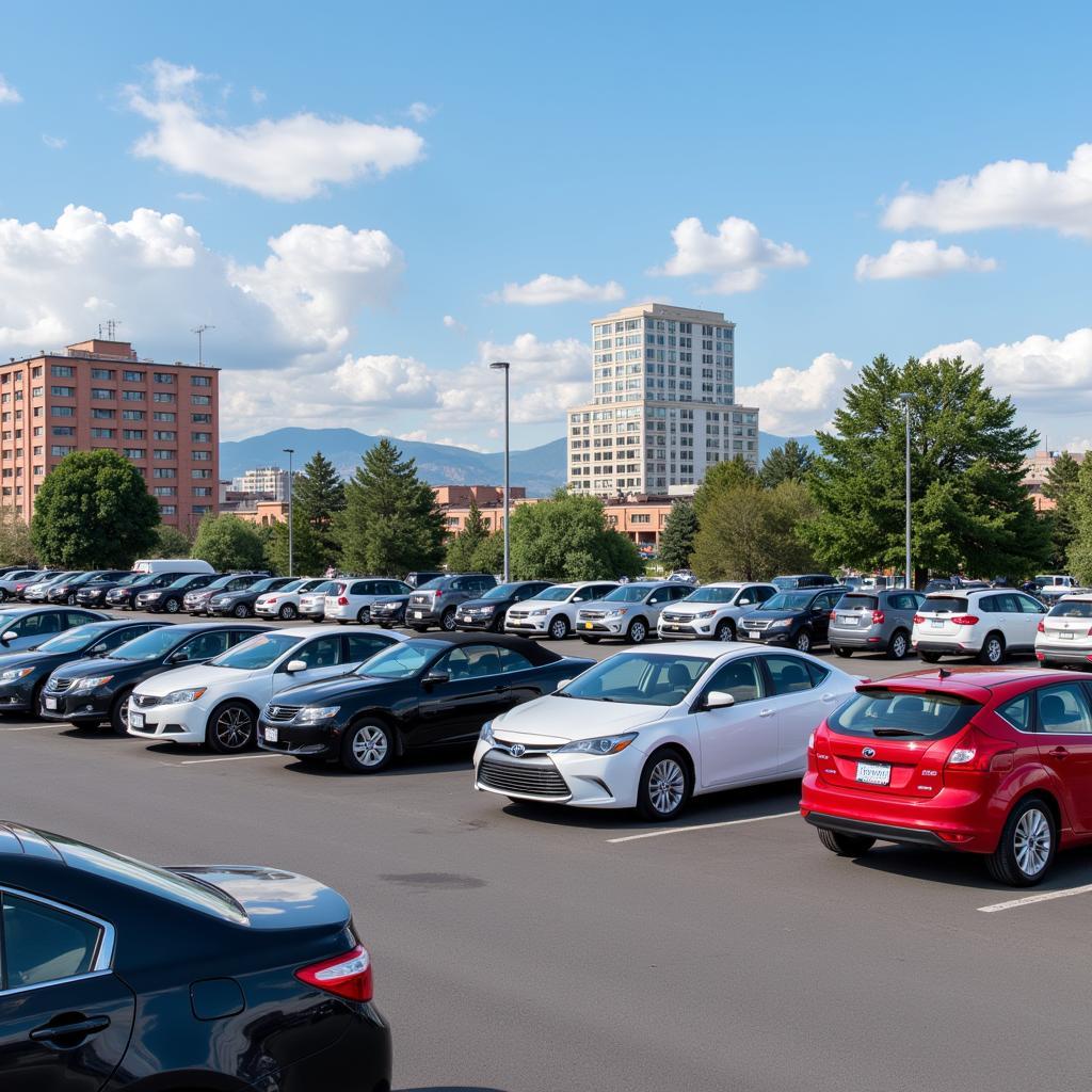 Denver Car Rental Options: A variety of vehicles available for rent