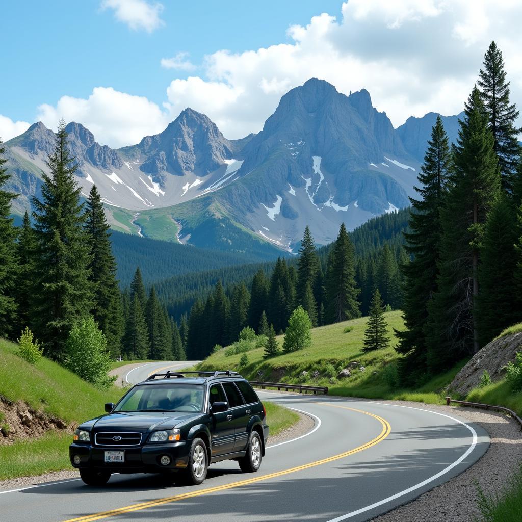 Denver Mountain Road Trip Rental Car