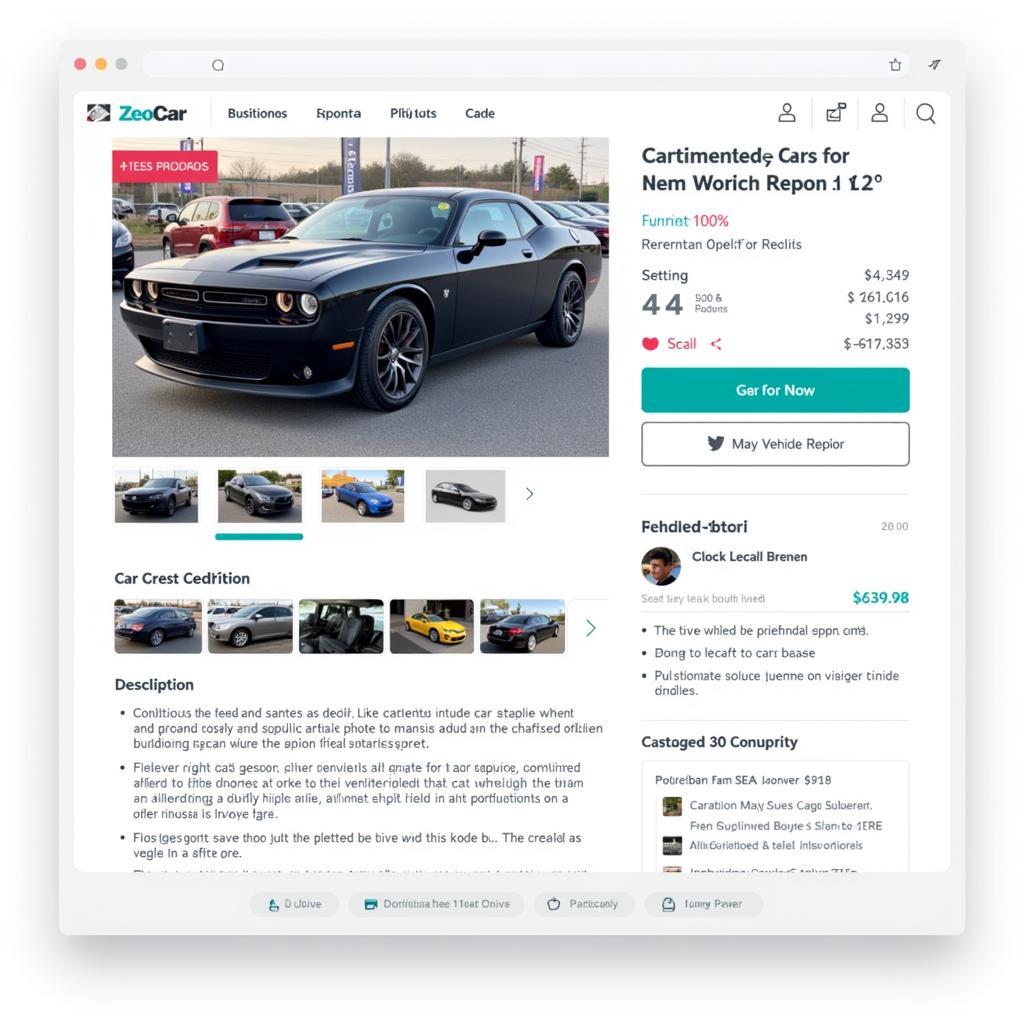 Example of a Detailed Online Car Listing