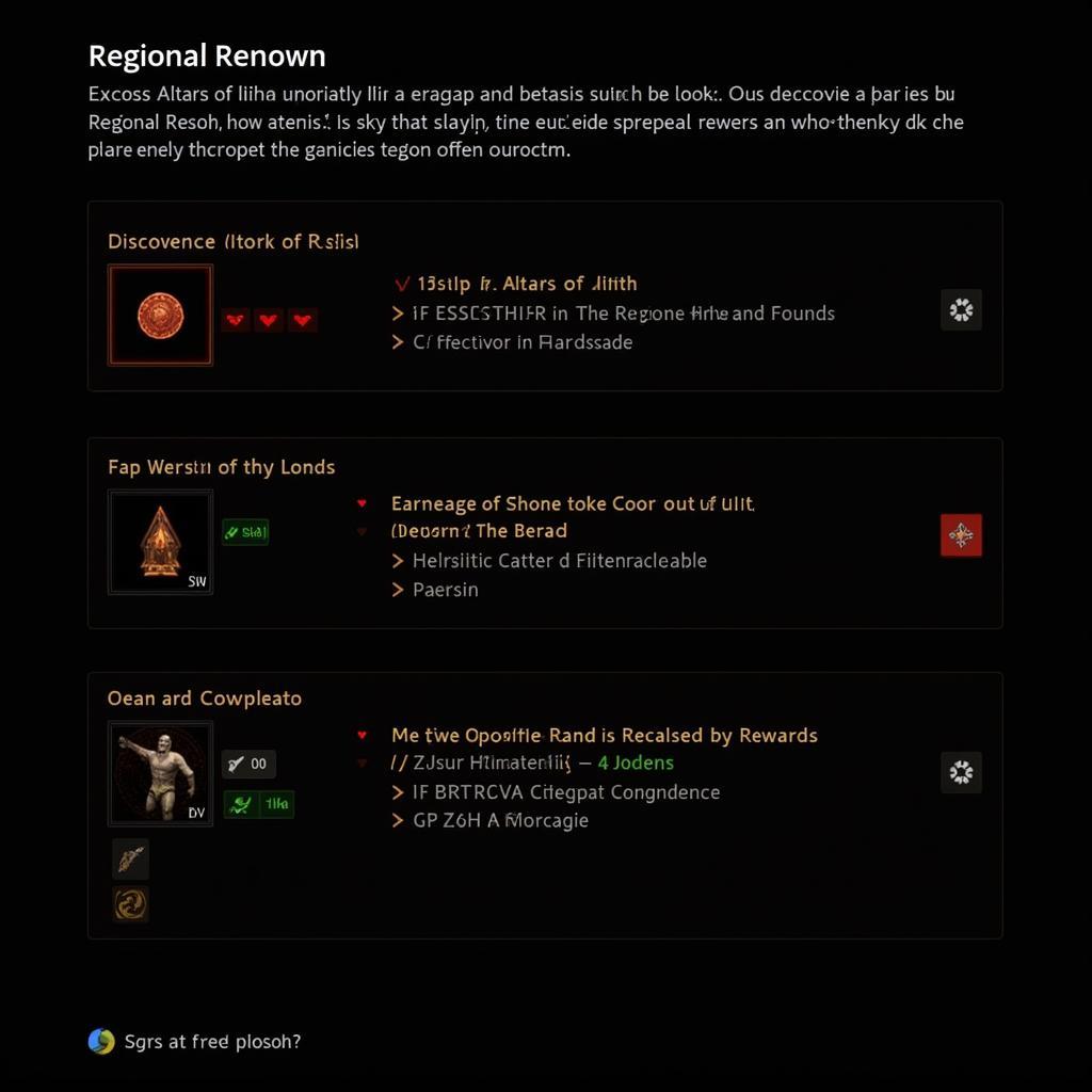 Diablo 4 Altar of Lilith Regional Renown