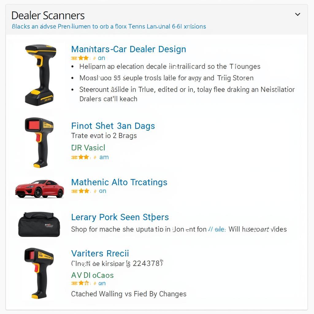 DiagXcar dealer scanners selection