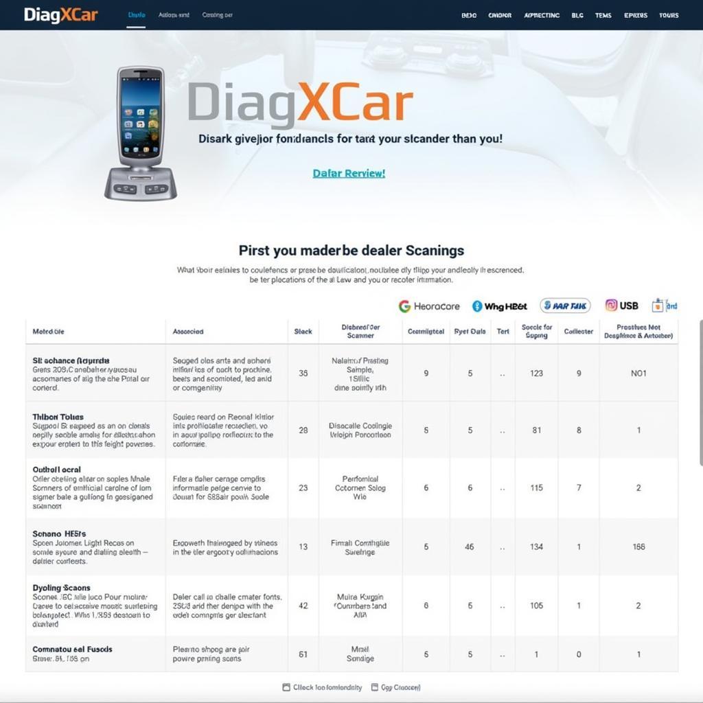 DiagXcar Website Dealer Scanner Reviews