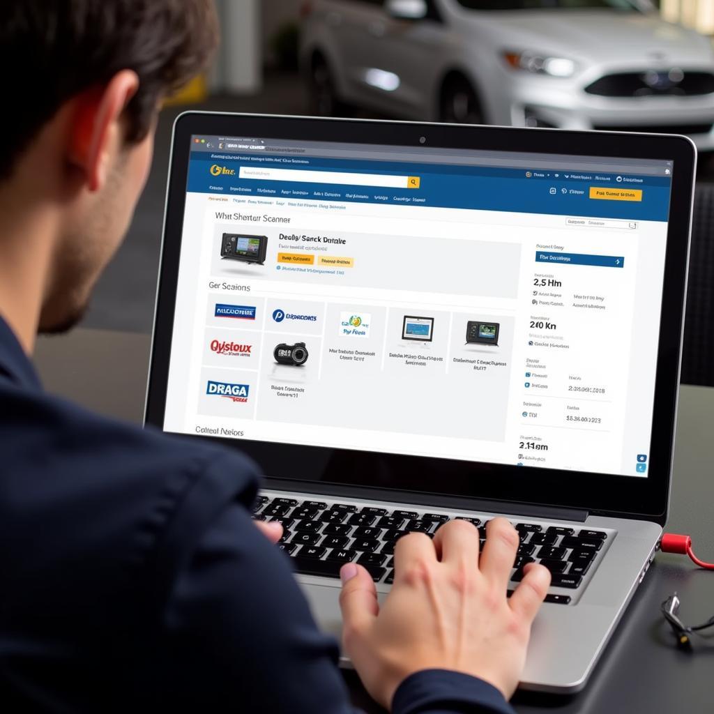 DiagXcar website displaying dealer scanner reviews