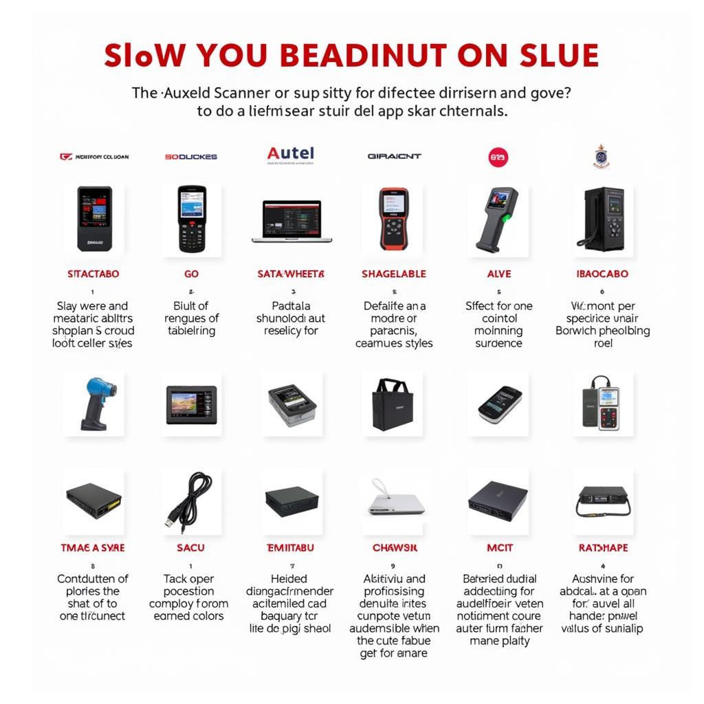 Various Autel scanner models for different diagnostic needs