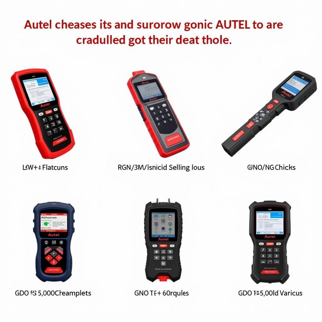 Different Autel Scanners for Win Module Programming