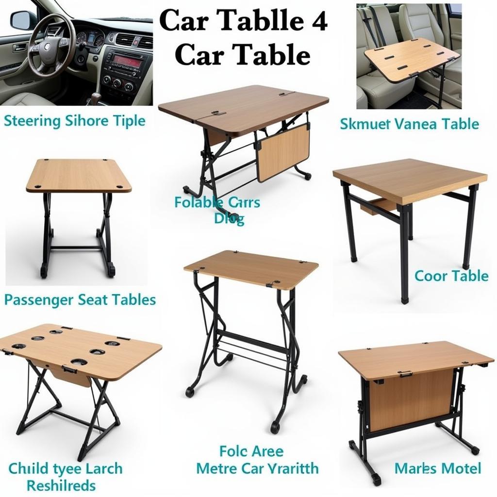 Different Types of Car Tables