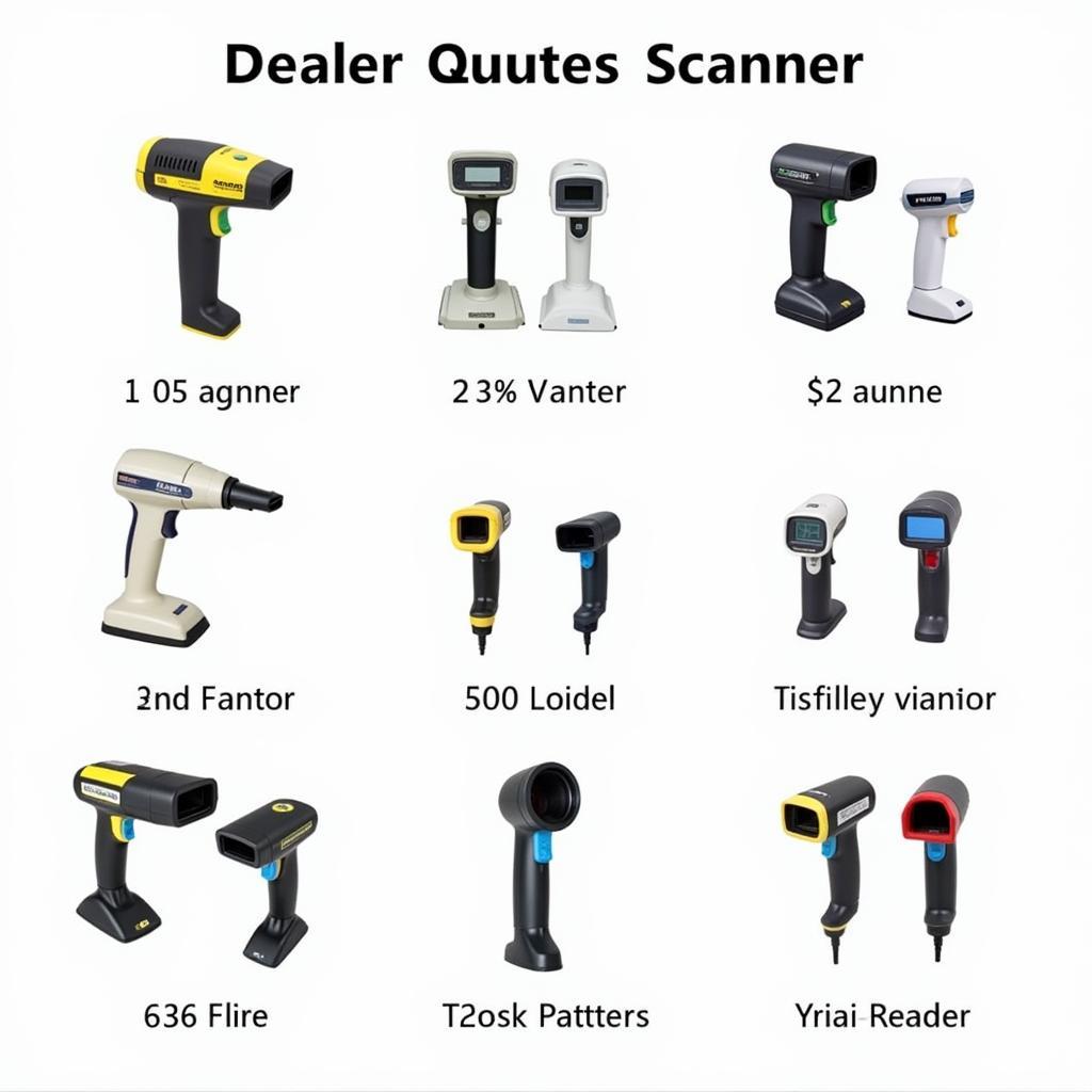 Various Dealer Scanner Models