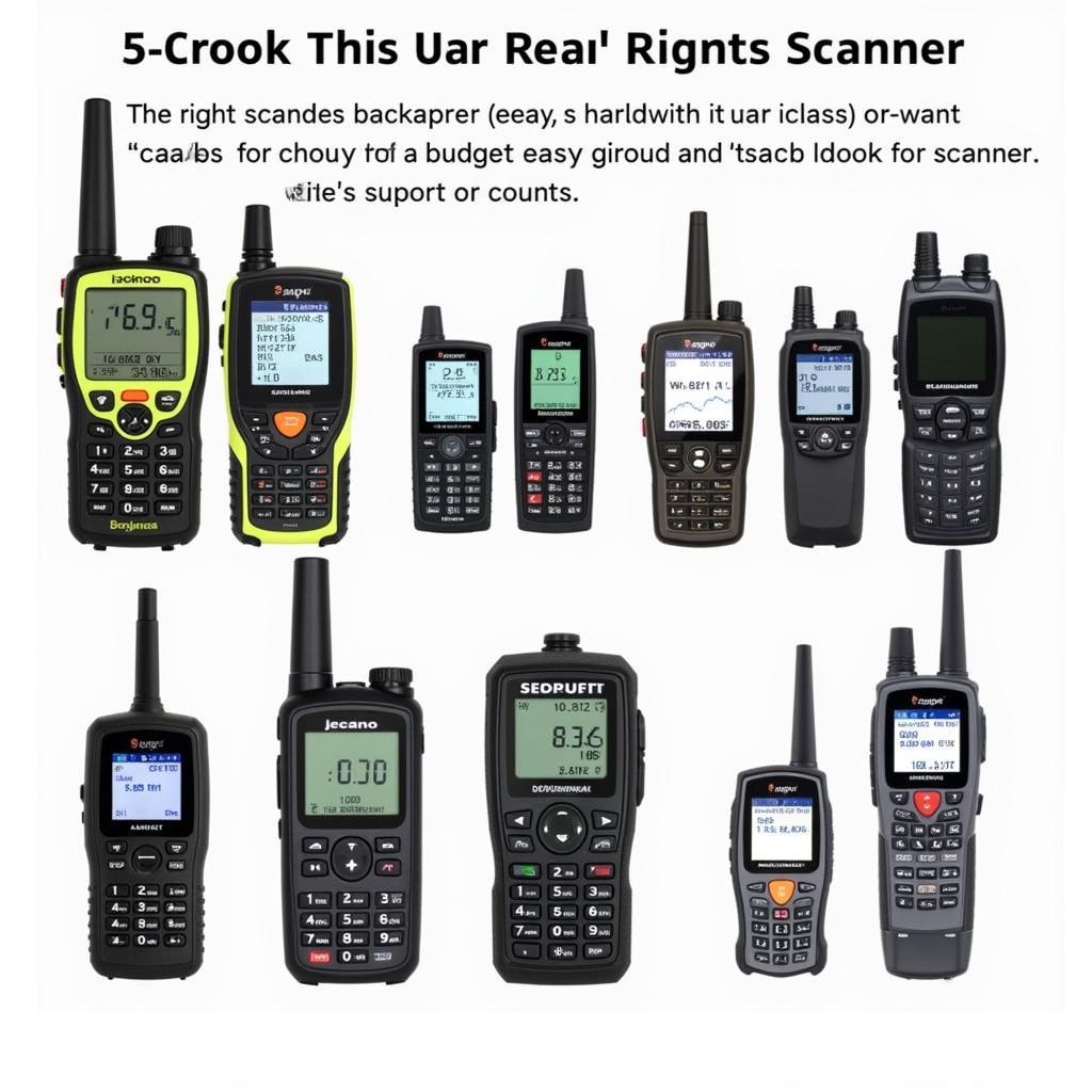 Various Dealer Scanners for Different Needs