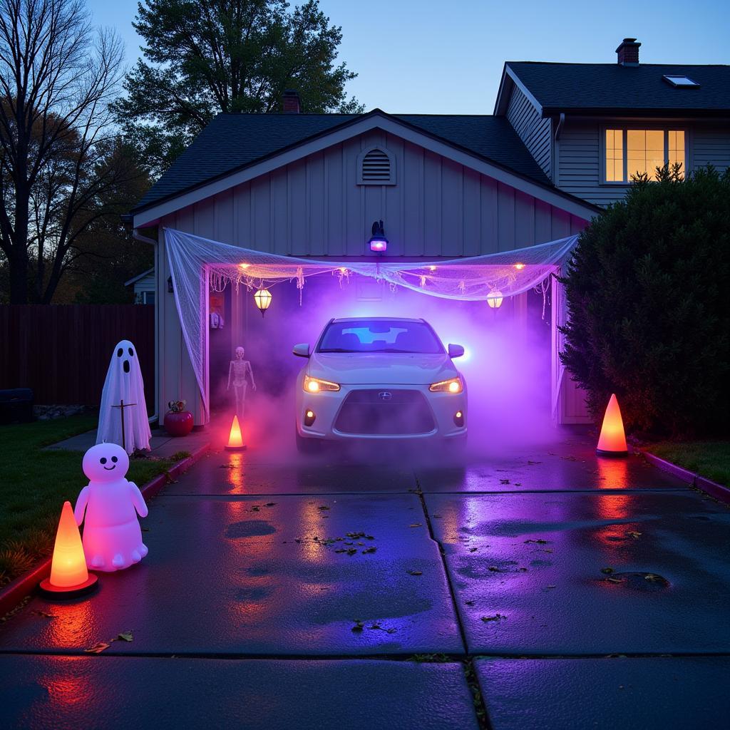 DIY Haunted Car Wash Setup