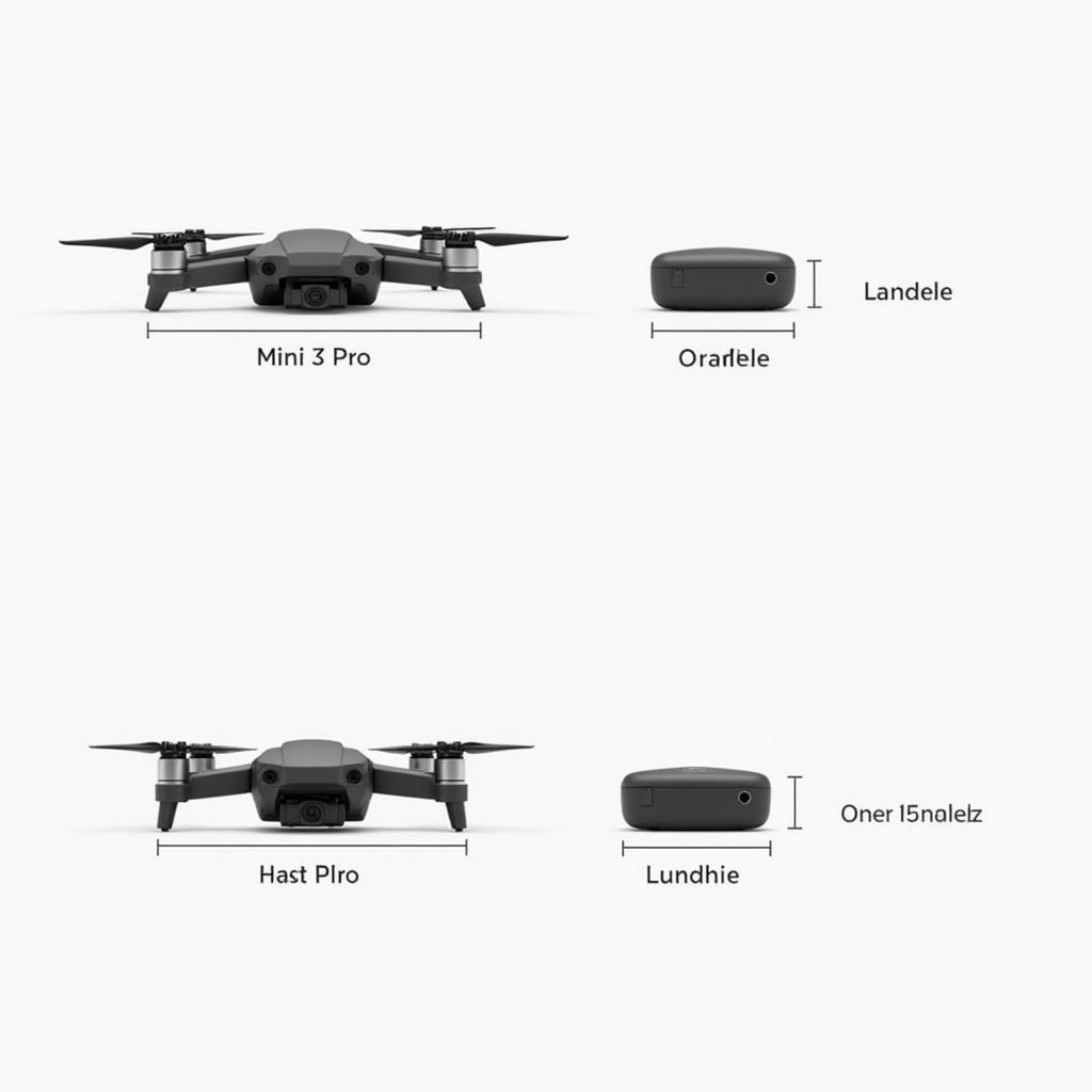 DJI Mini 3 Pro vs Autel Nano Plus Size Comparison