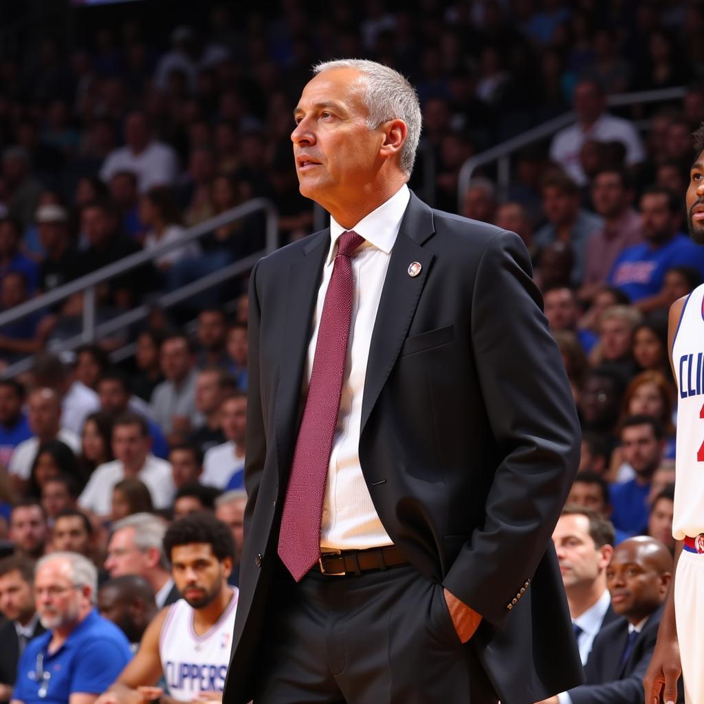 Doc Rivers coaching the Los Angeles Clippers during the "Lob City" era