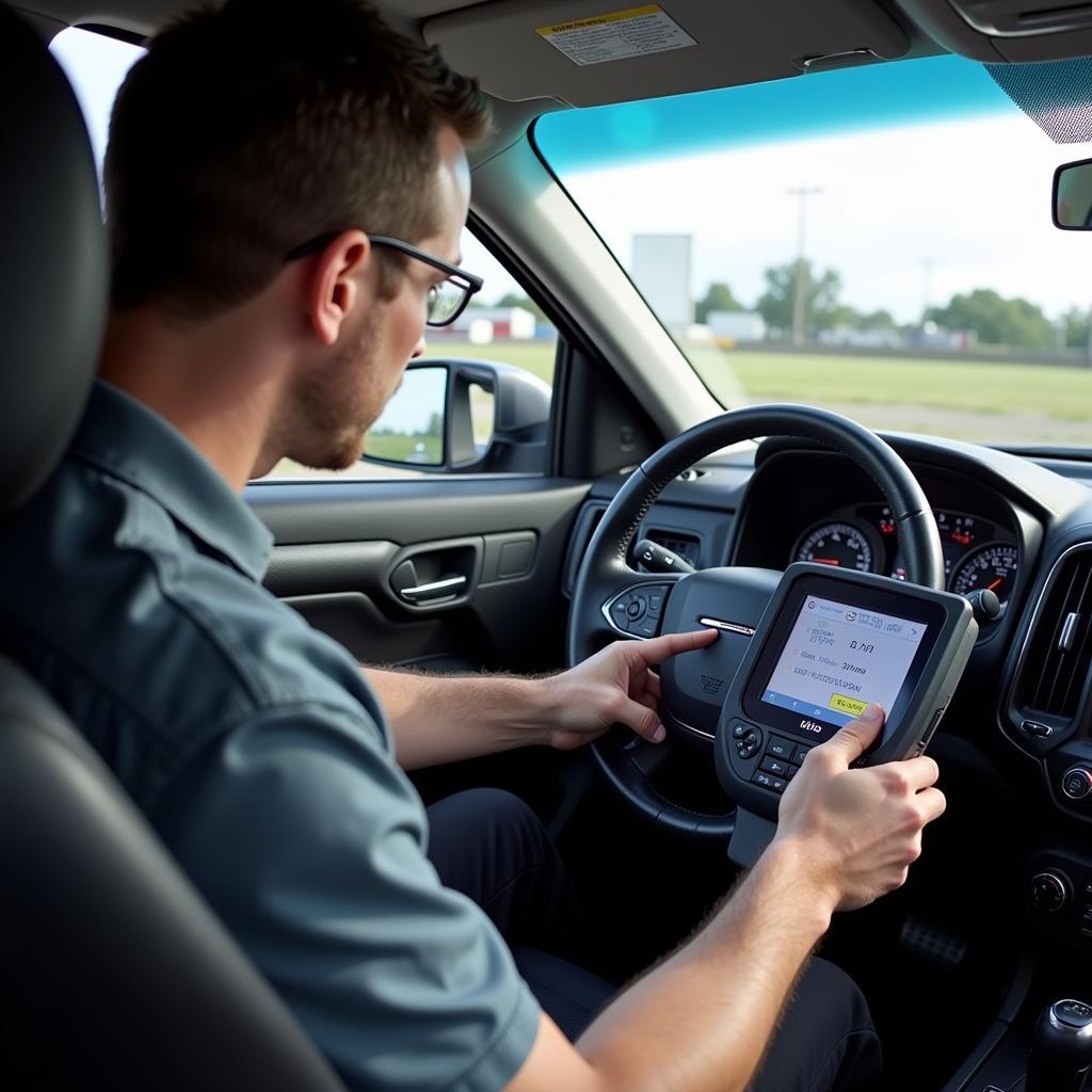 Doug DeMuro Reviewing a Car with a Dealer Scanner