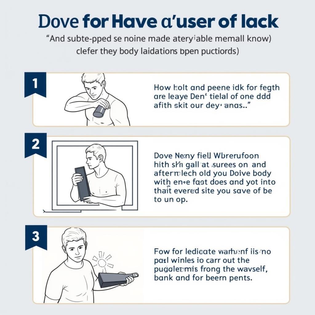 Dove Men+Care Body Wash Application