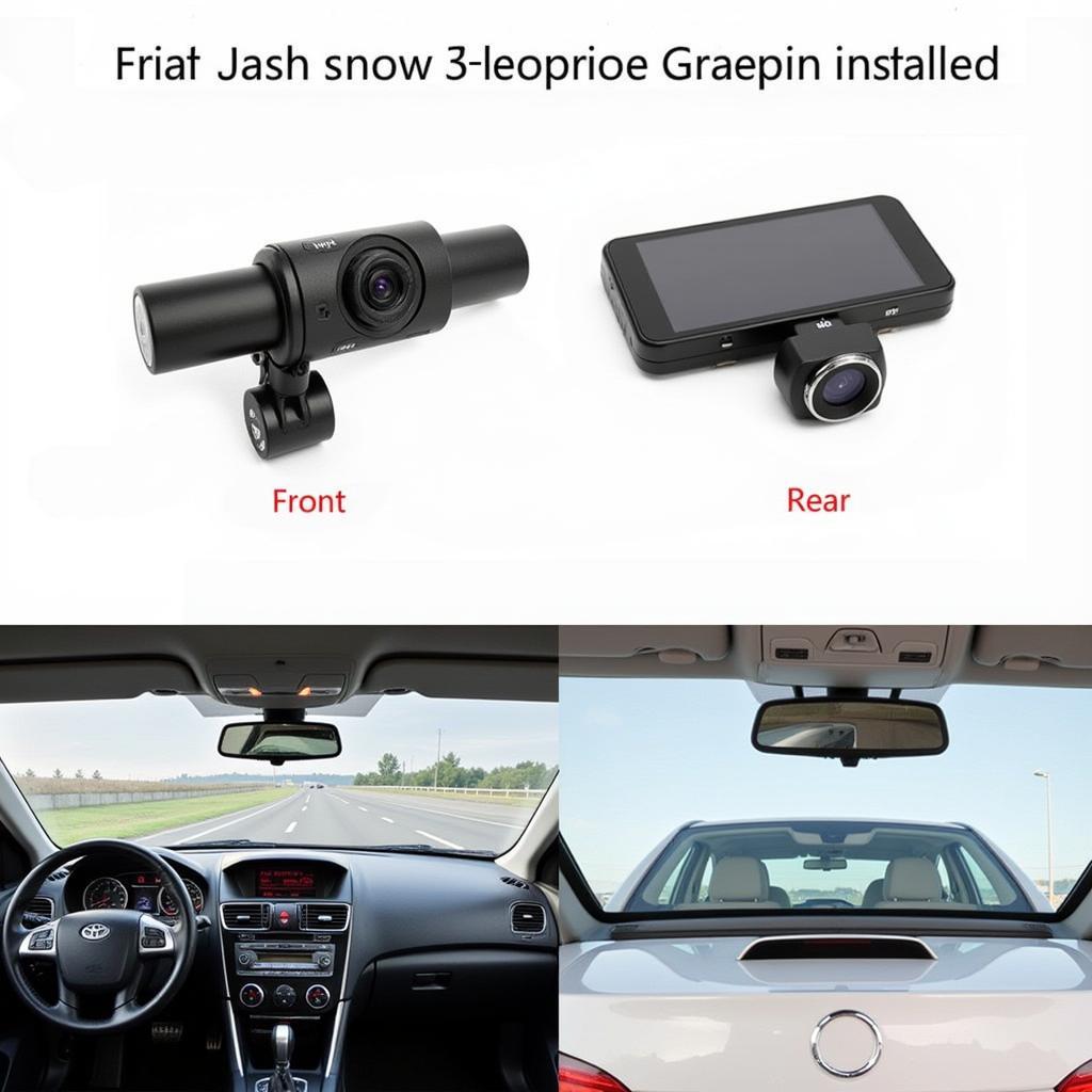 Dual Dash Cam Front and Rear View