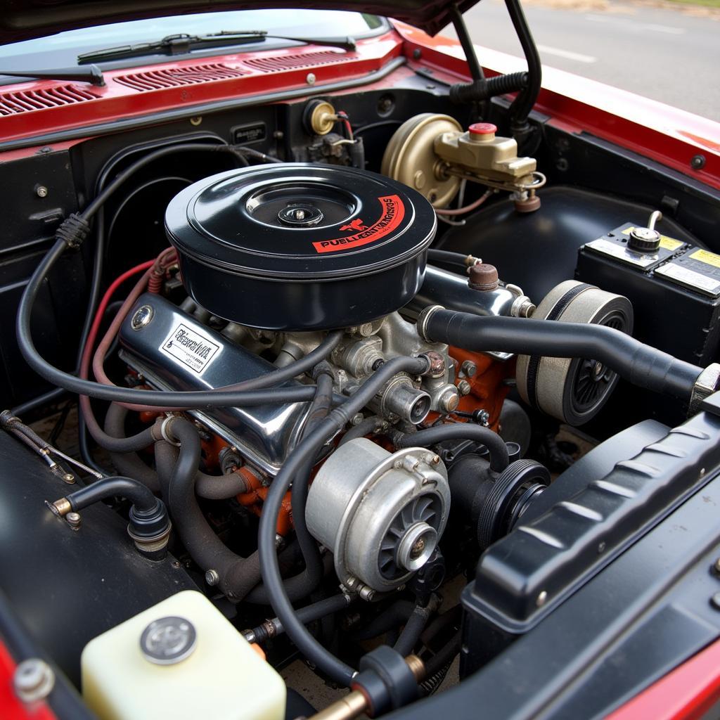 Early Fuel Injection System in a 1980s Car