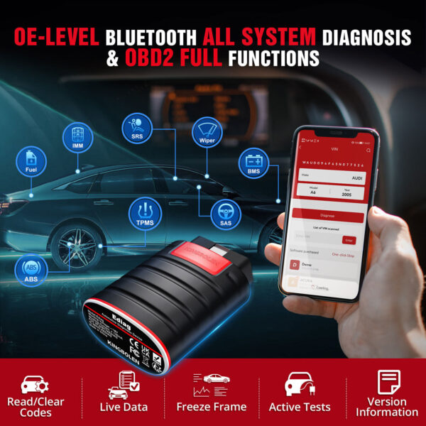 Ediag Old Boot Car Diagnostic Tool Free OBD2 Scanner ALL System Bluetooth TPMS - Image 4