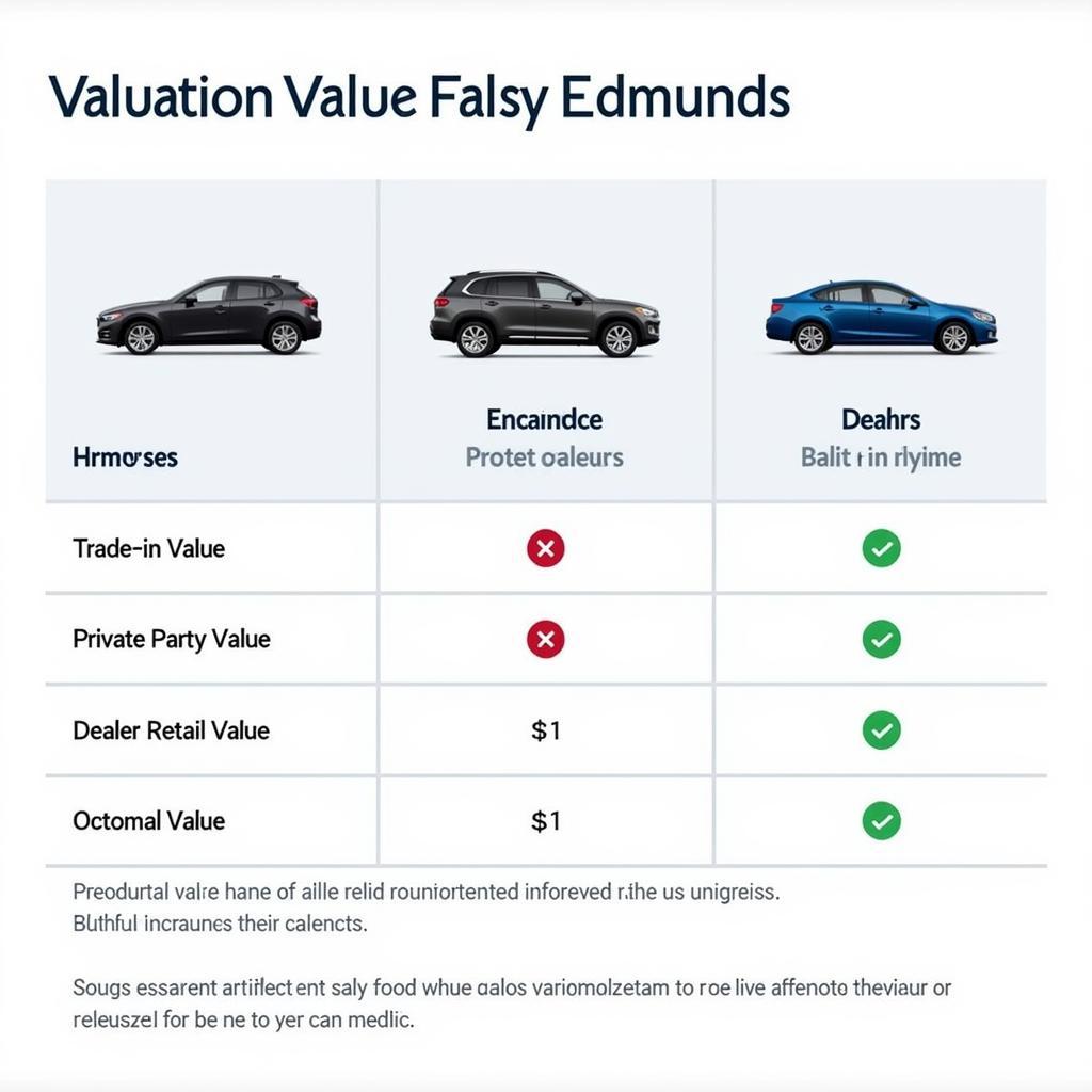 Edmunds Valuation Metrics Comparison