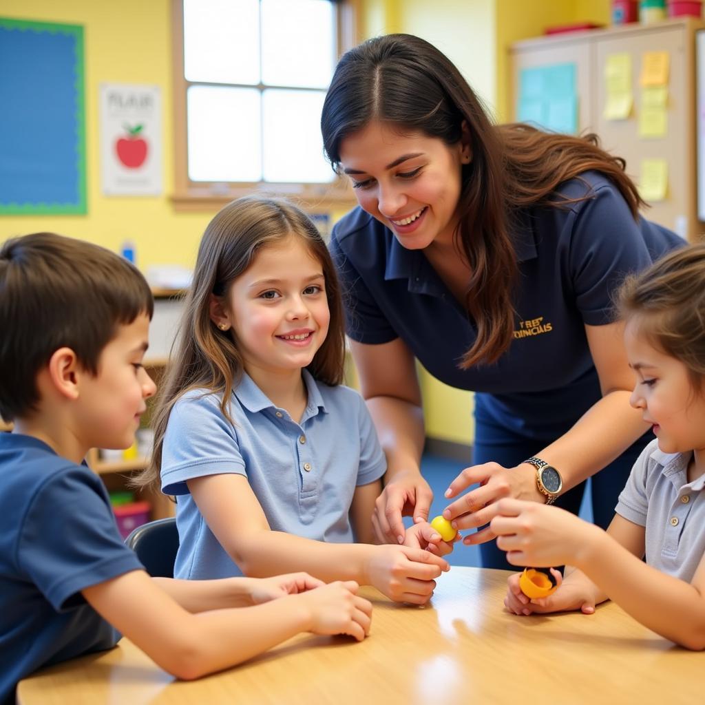 EEC Staff Engaging with Children in a Playful Learning Environment