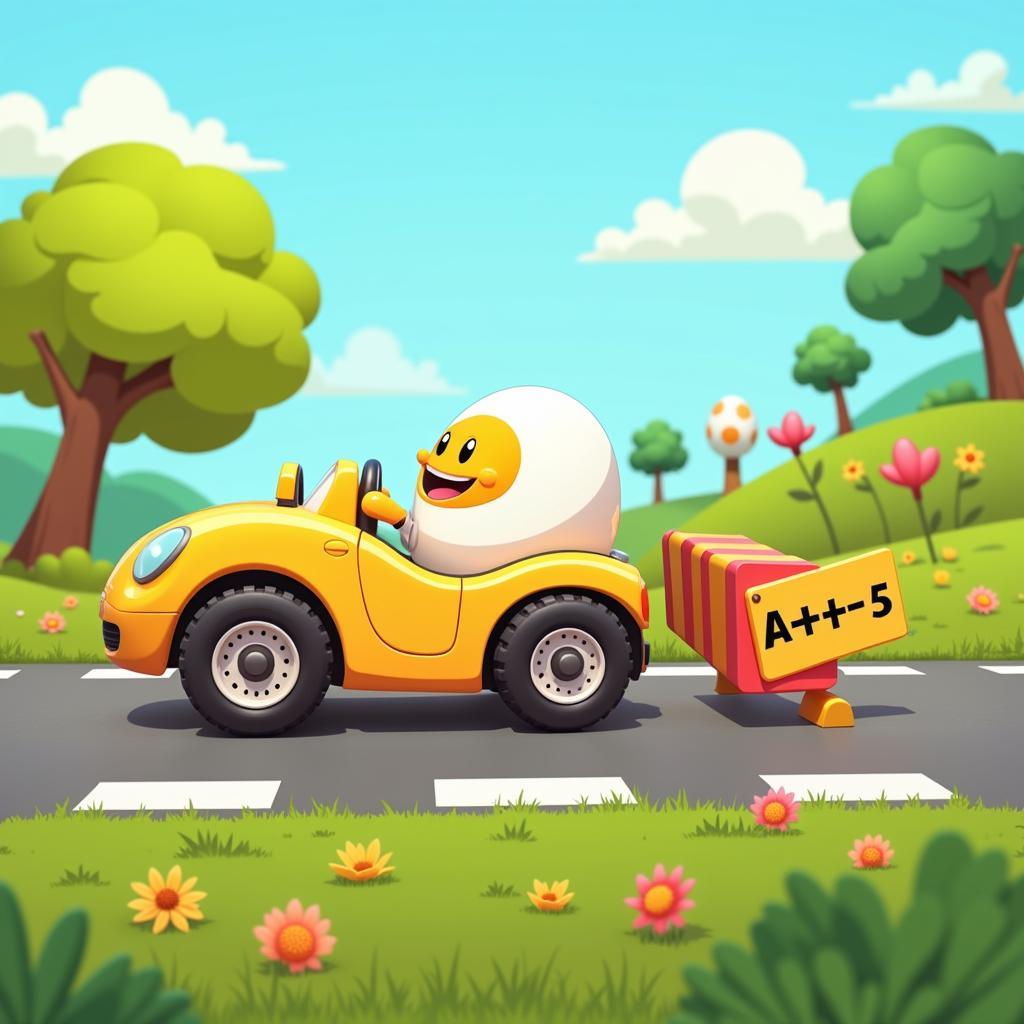 Eggy Car Arithmetic Racer Gameplay