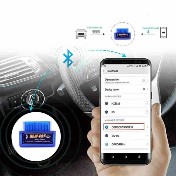 ELM327 Bluetooth OBD2 Scanner Code Reader Auto Read Tool For Android & iOS - Image 6