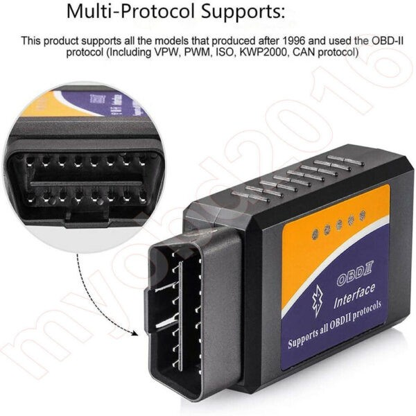 ELM327 EOBD Bluetooth Diagnostic OBD2 Car Engine Scanner Tool Fault Code Reader - Image 4