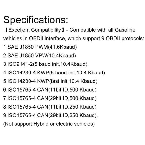 ELM327 OBD2 Code Reader Bluetooth Auto Interface Adapter Diagnostic-Tool Scanner - Image 2