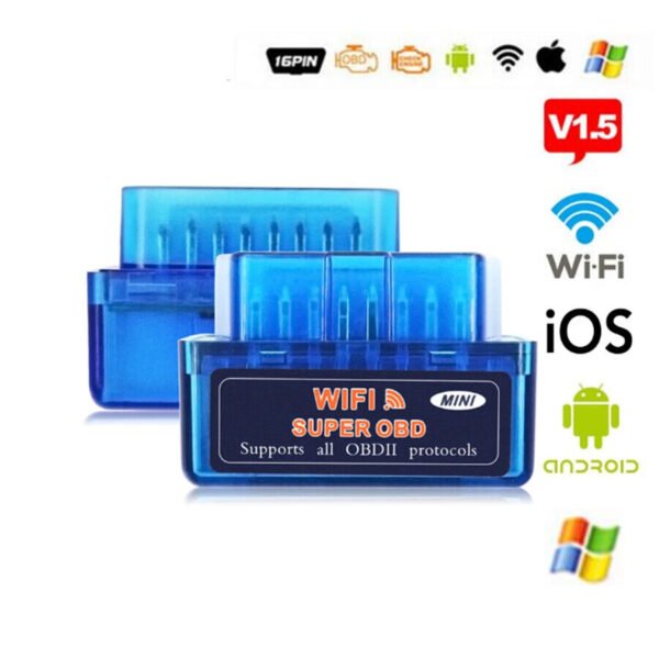 ELM327 OBD2 Code Scanner WIFI OBD2 V1.5 Car Diagnostic Tool Fit For Android IOS - Image 2