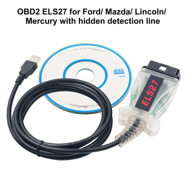 ELS27 Diagnostic Cable OBD2 Scanner Tools For Ford Mazda Lincoln Coding Adapter - Image 2