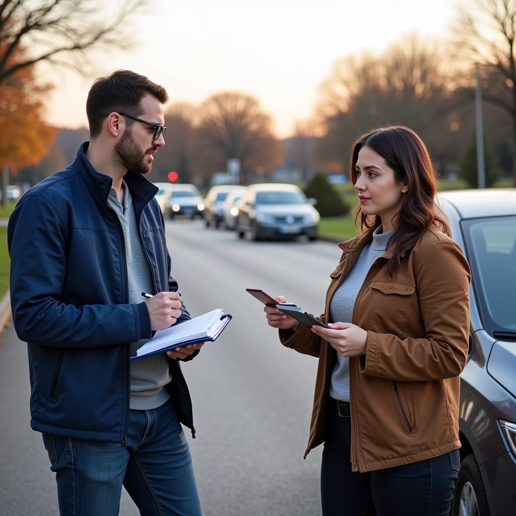 Exchanging Information After a Car Accident