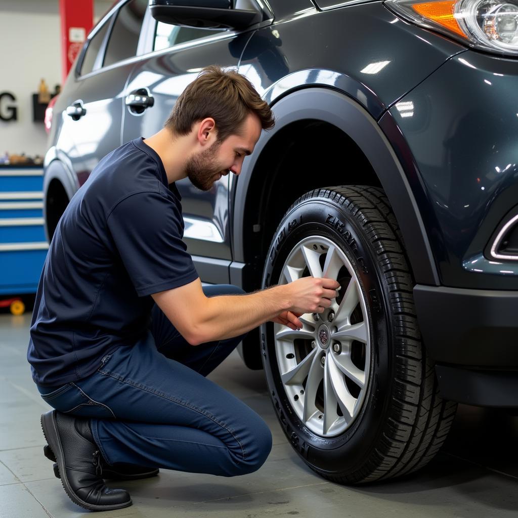 Pre-purchase inspection of a car