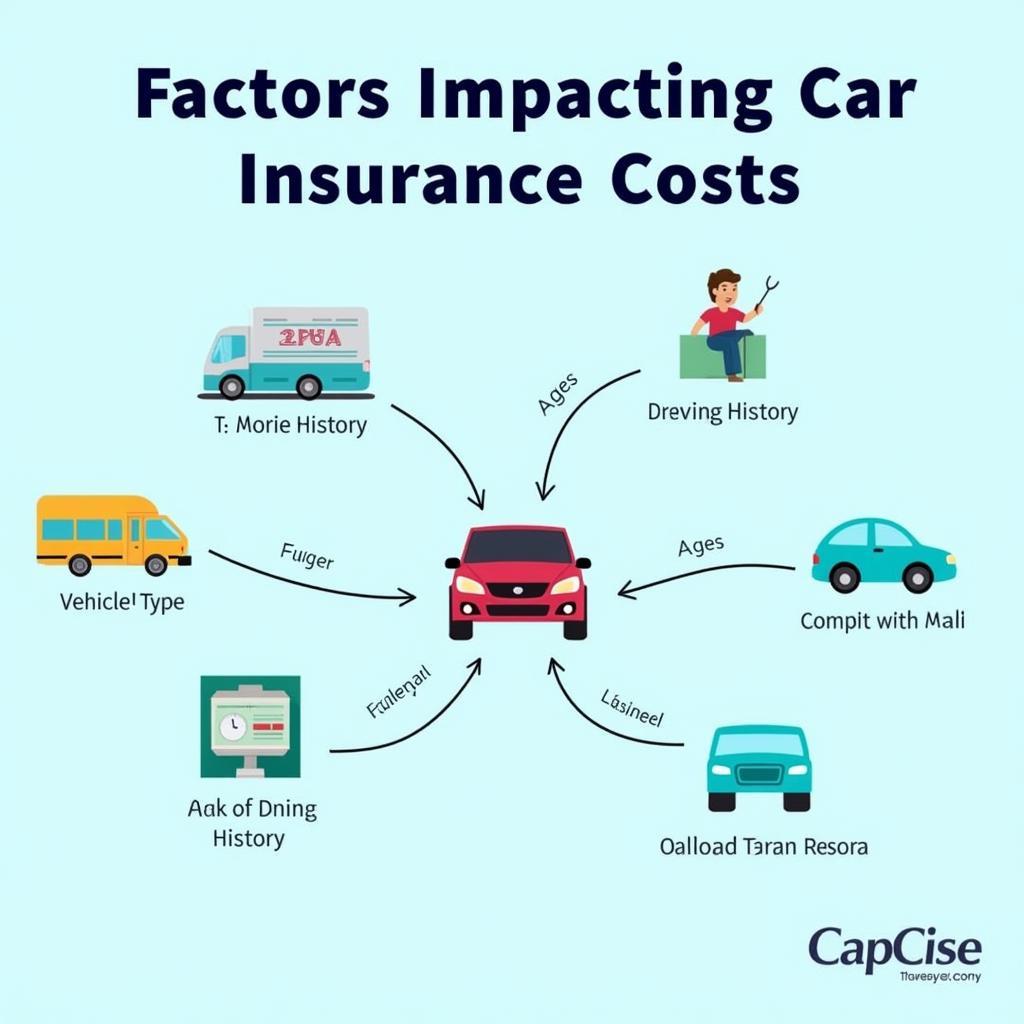 Factors influencing car insurance premiums