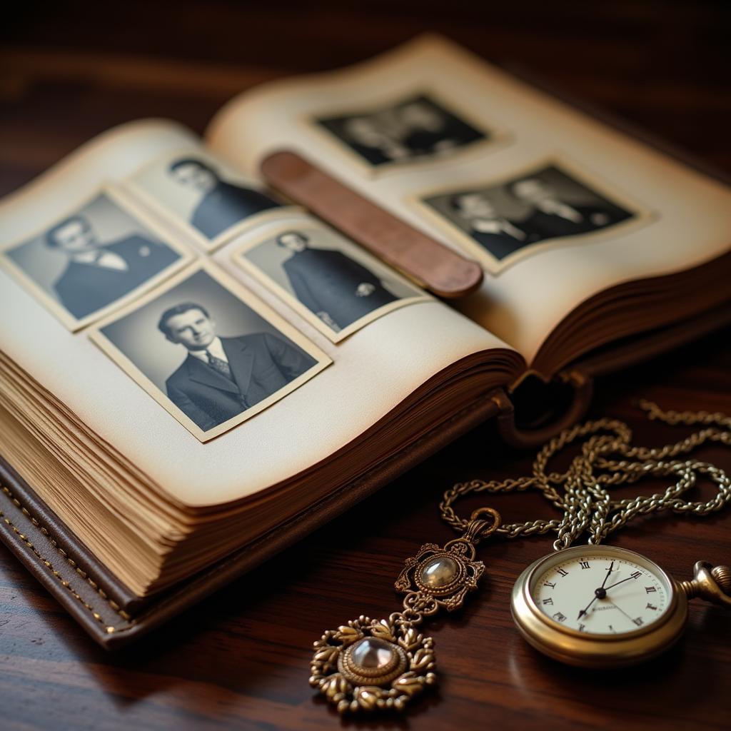 Family photo album and heirlooms