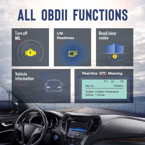 For Dacia Sandero OBD2 Car Engine Fault Code Reader Diagnostic Scanner Tool - Image 5