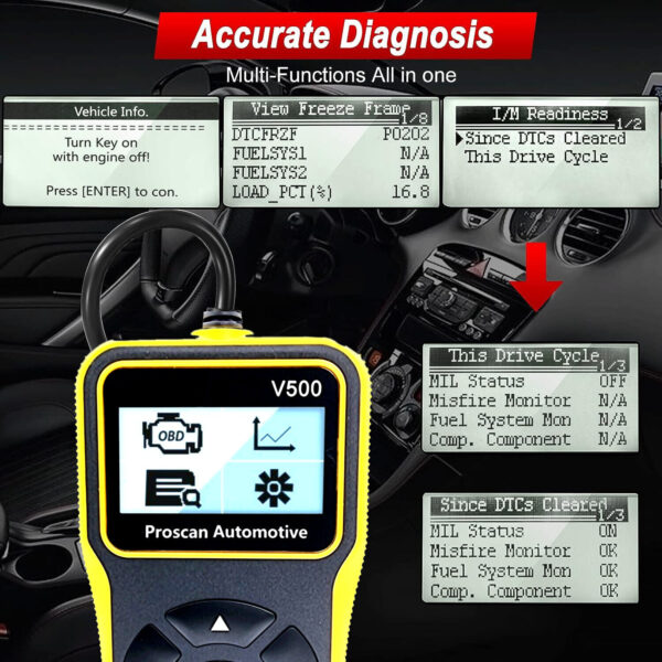 for FIAT Punto Car Diagnostic Code Reader Fault Reset Tool OBD2 Engine Scanner - Image 6