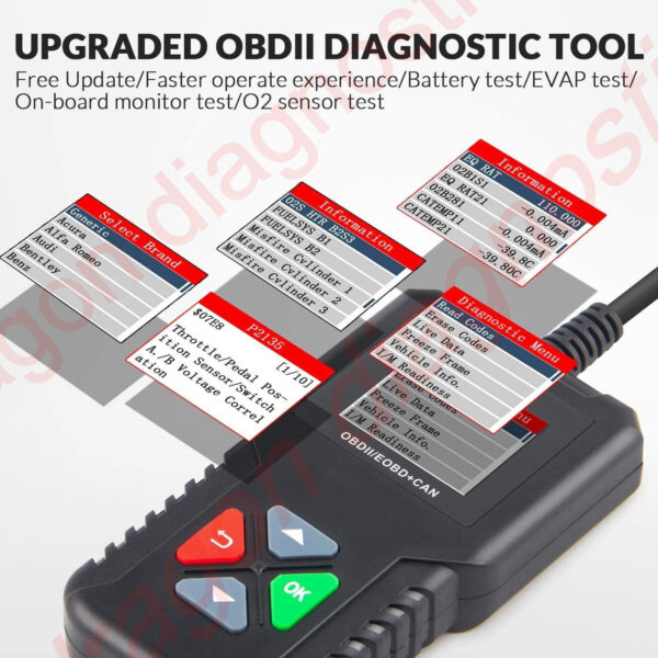 For Ford Focus OBD Code Reader OBD2 Scanner Car Check Engine Fault Diagnostic - Image 6