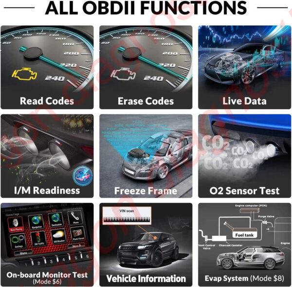 For Jaguar XF XE XJ Code Reader OBD2 Scanner Car Check Engine Fault Diagnostic - Image 2