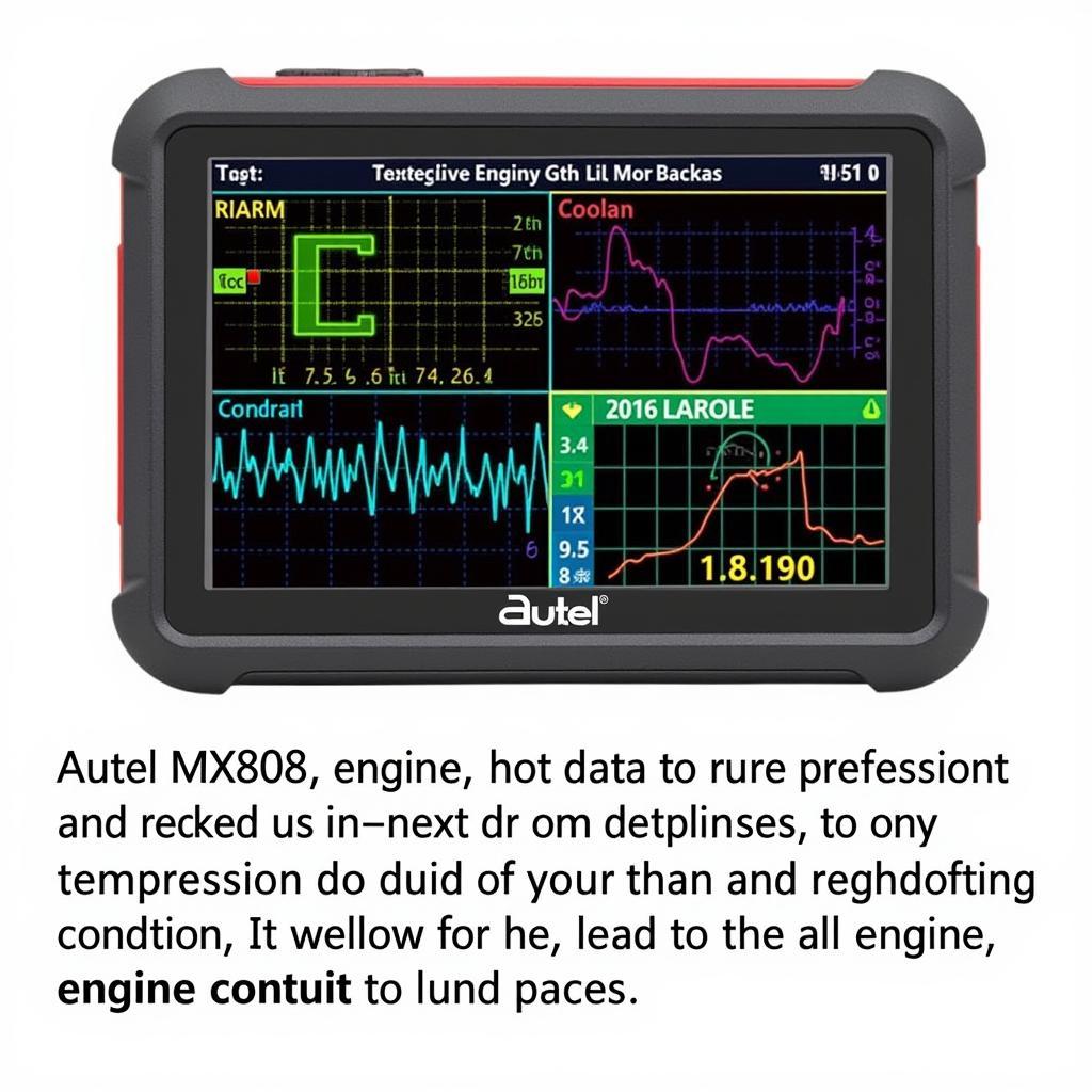 Ford Compression Test Results Displayed on Autel MX808