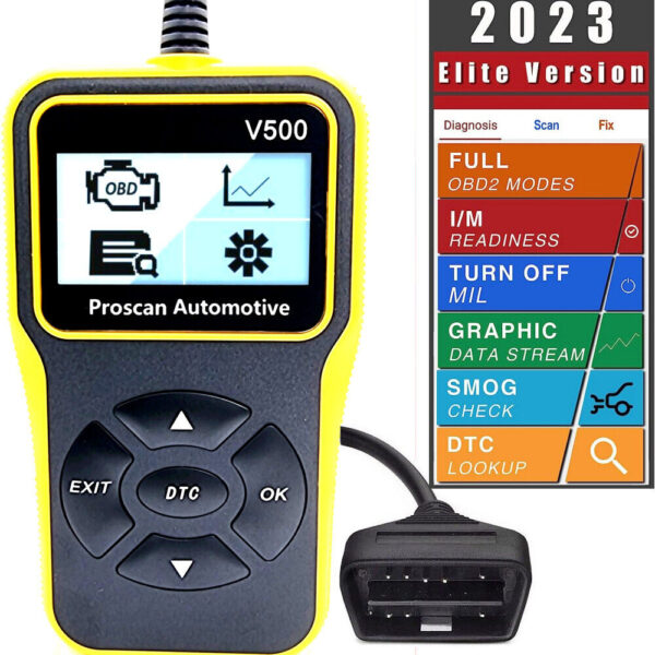 Ford Transit V500 OBD2 Car Engine Fault Code Reader Diagnostic Scanner MOT Tool - Image 3