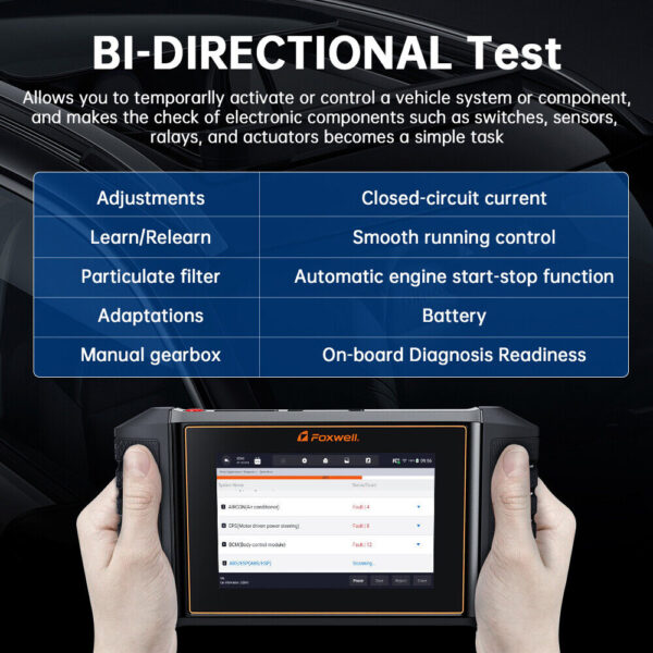 FOXWELL For BMW All System Diagnostic Scanner OBD2 Bidirectional Scan Tool NT710 - Image 5