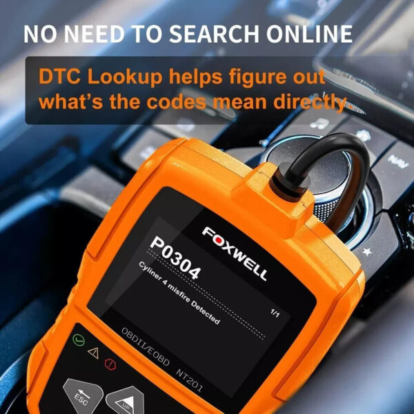 Foxwell NT201 Auto OBD2 Scanner Car Code Reader Diagnostic Tool Check Engine - Image 4