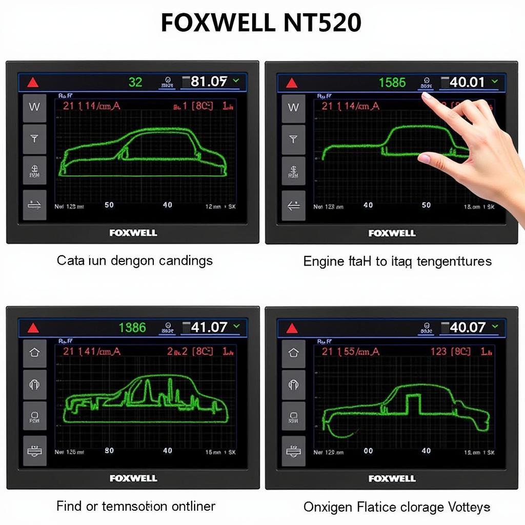 Foxwell NT520 GM Live Data Display