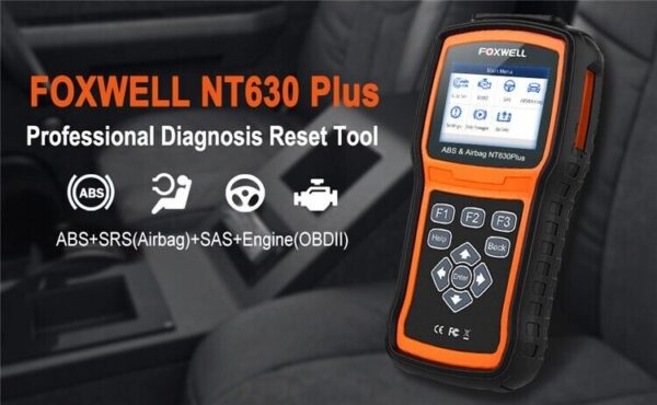 Foxwell NT630 PLUS OBD2 Scanner Code Reader Diagnostic Tool ABS SRS SAS - Image 2