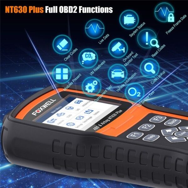 Foxwell NT630 PLUS OBD2 Scanner Code Reader Diagnostic Tool ABS SRS SAS - Image 3