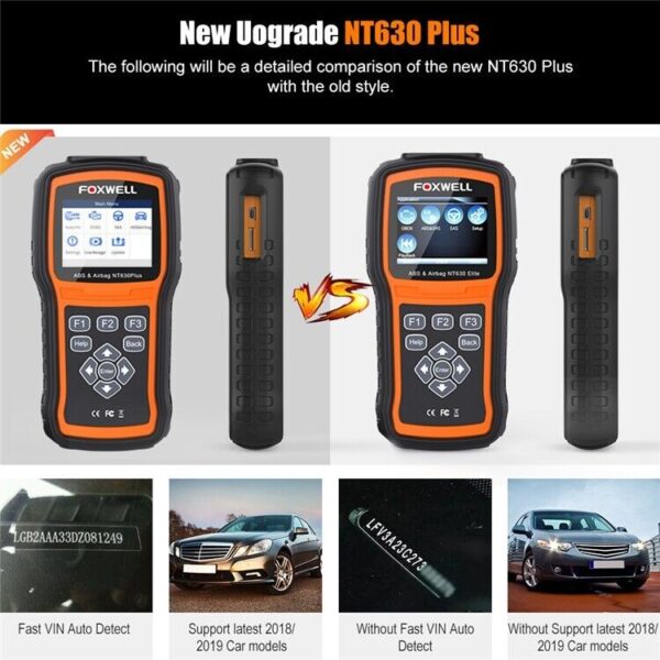 Foxwell NT630 PLUS OBD2 Scanner Code Reader Diagnostic Tool ABS SRS SAS - Image 4