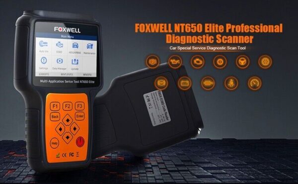 FOXWELL NT650 Elite Car OBD2 Scanner ABS SRS Engine Diagnostic Tool DPF TPMS SAS - Image 3