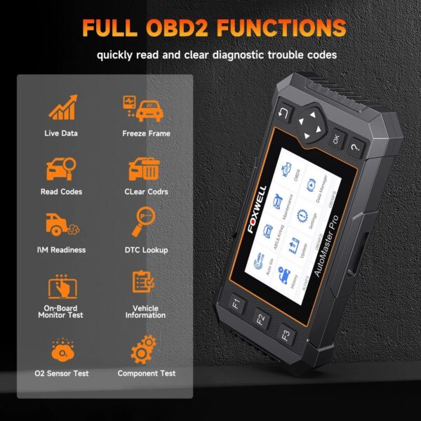 Foxwell NT650 Pro Bidirectional ABS SRS Car OBD2 Scanner Diagnostic Tool Oil EPB - Image 3